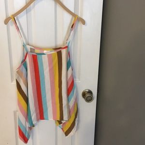 Colorful striped top